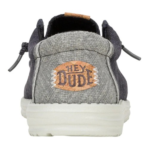 Hey Dude Wally Jute Black Granite Grey HD.43085-ONS