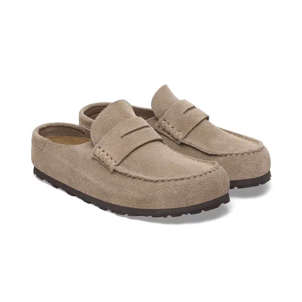 Birkenstock Naples Vl Wrapped Bej Süet Kapalı Terlik Ünisex 1029710