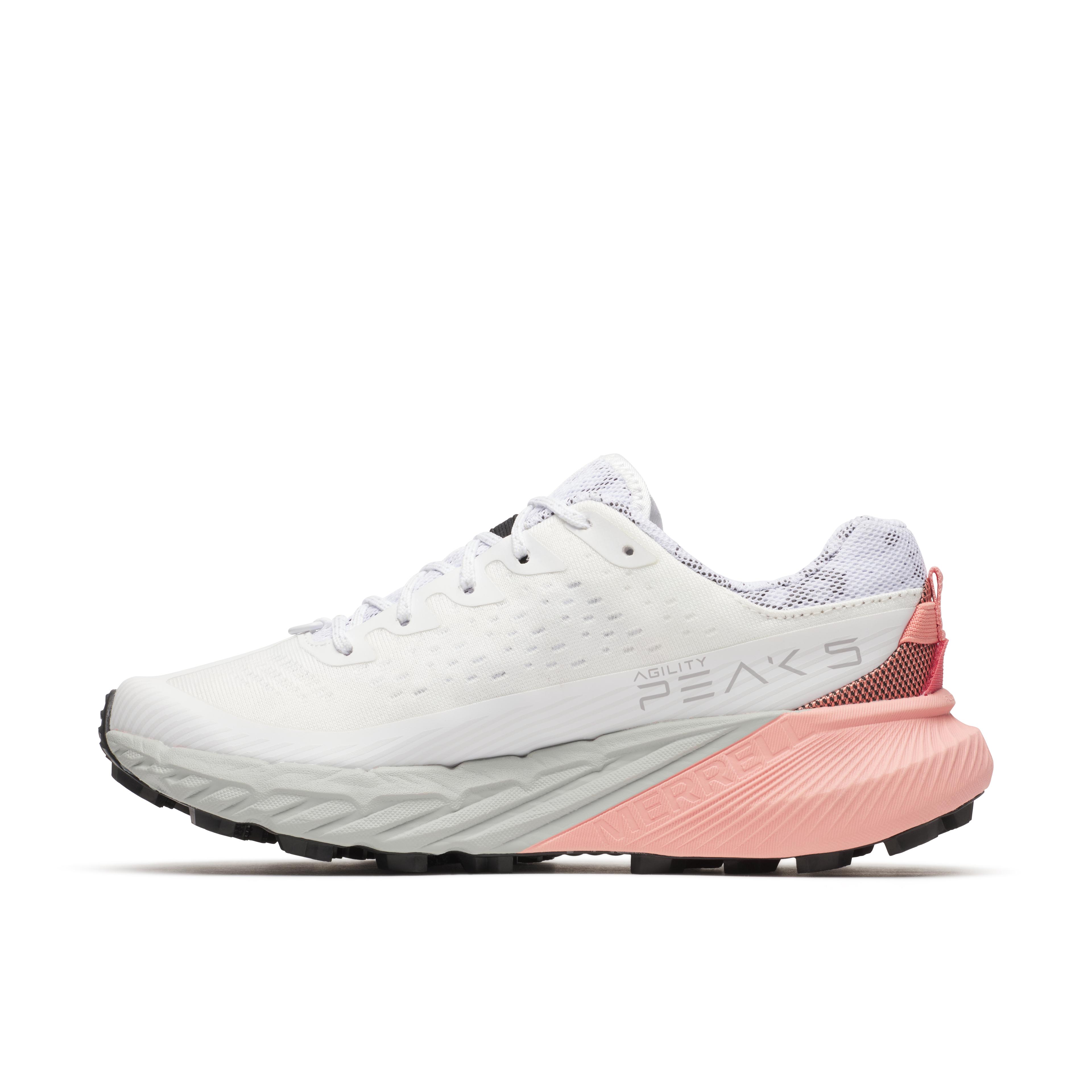 Merrell Agılıty Peak 5 Kadın Beyaz Gri Pembe Patika Koşusu Ayakkabısı J068374
