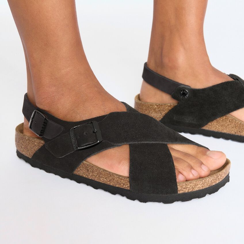 Birkenstock Tulum Sfb Vl Kadın Siyah Süet Sandalet 1029779