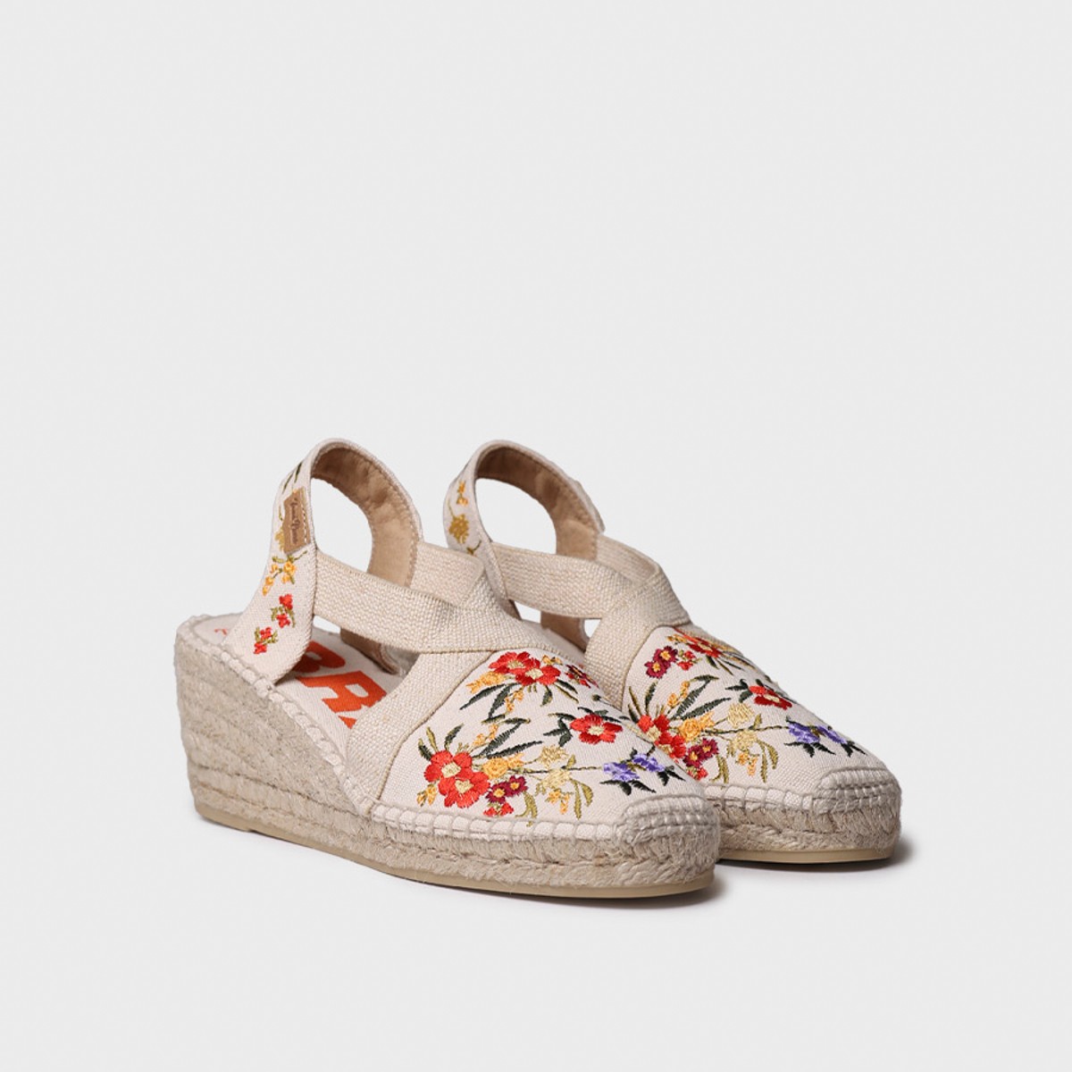 Toni Pons Montjoı Dalia Kadın Bej Çiçek Desen Dolgu Topuk Espadril 1TONW2025085