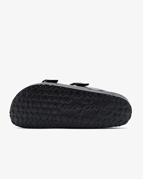 Skechers Arch Fıt Calı Breeze 2.0 Gold Star Siyah Kadın Çift Tokalı Terlik 111592 BLK