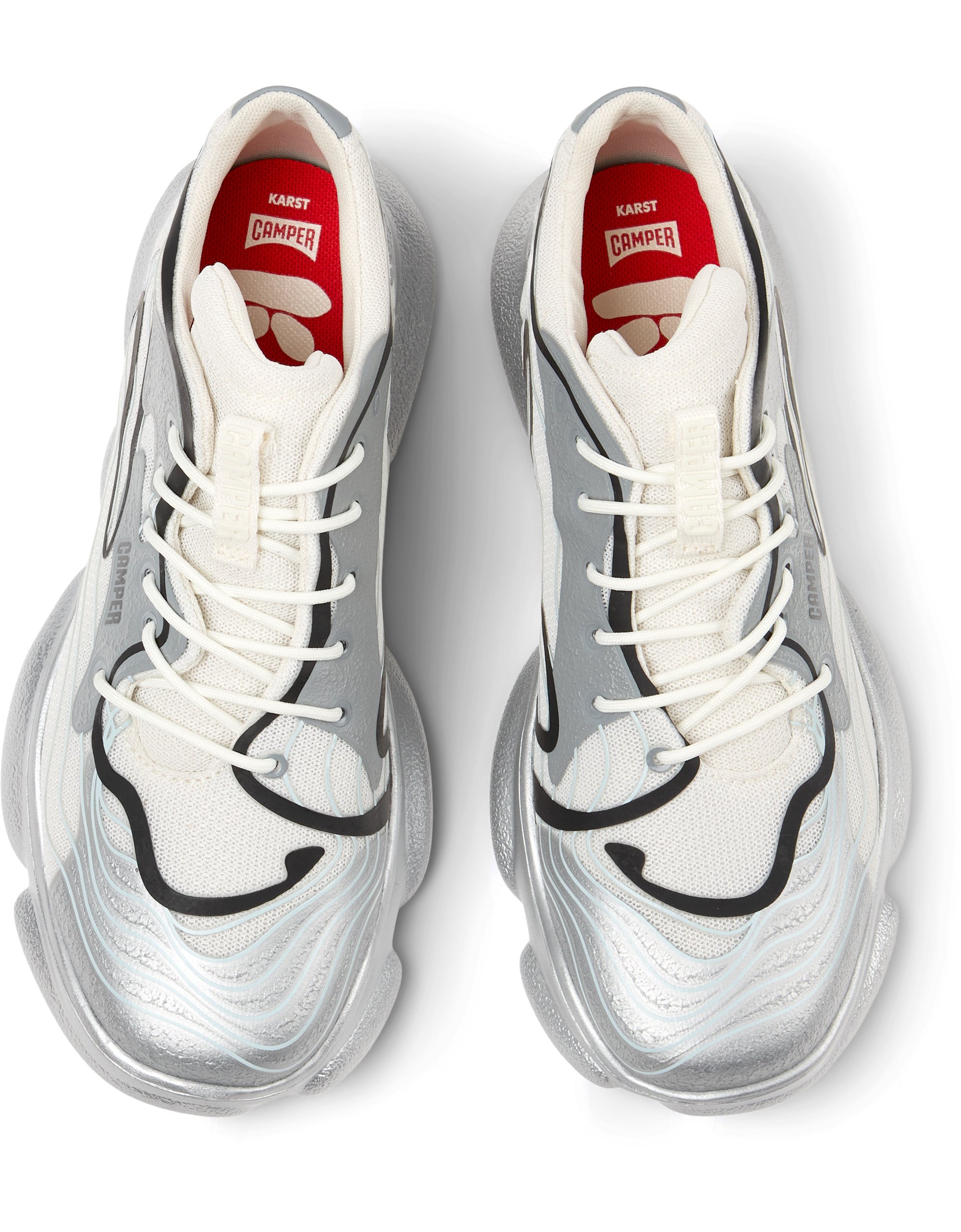 Camper Karst Gümüş Kadın Spor Ayakkabı Sneaker K201694-007