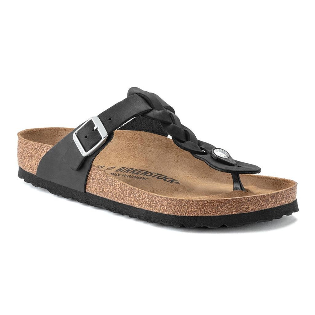 Birkenstock Gızeh Leoı Braıded Kadın Siyah Parmak Arası Terlik 1021349