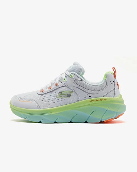 Skechers D'Lux Walker 2.0 Neon Sites Kadın Beyaz Sneaker 150107 WMLT