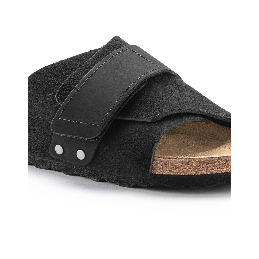Birkenstock Kyoto Vl Erkek Siyah Düz Bant Terlik 1022566