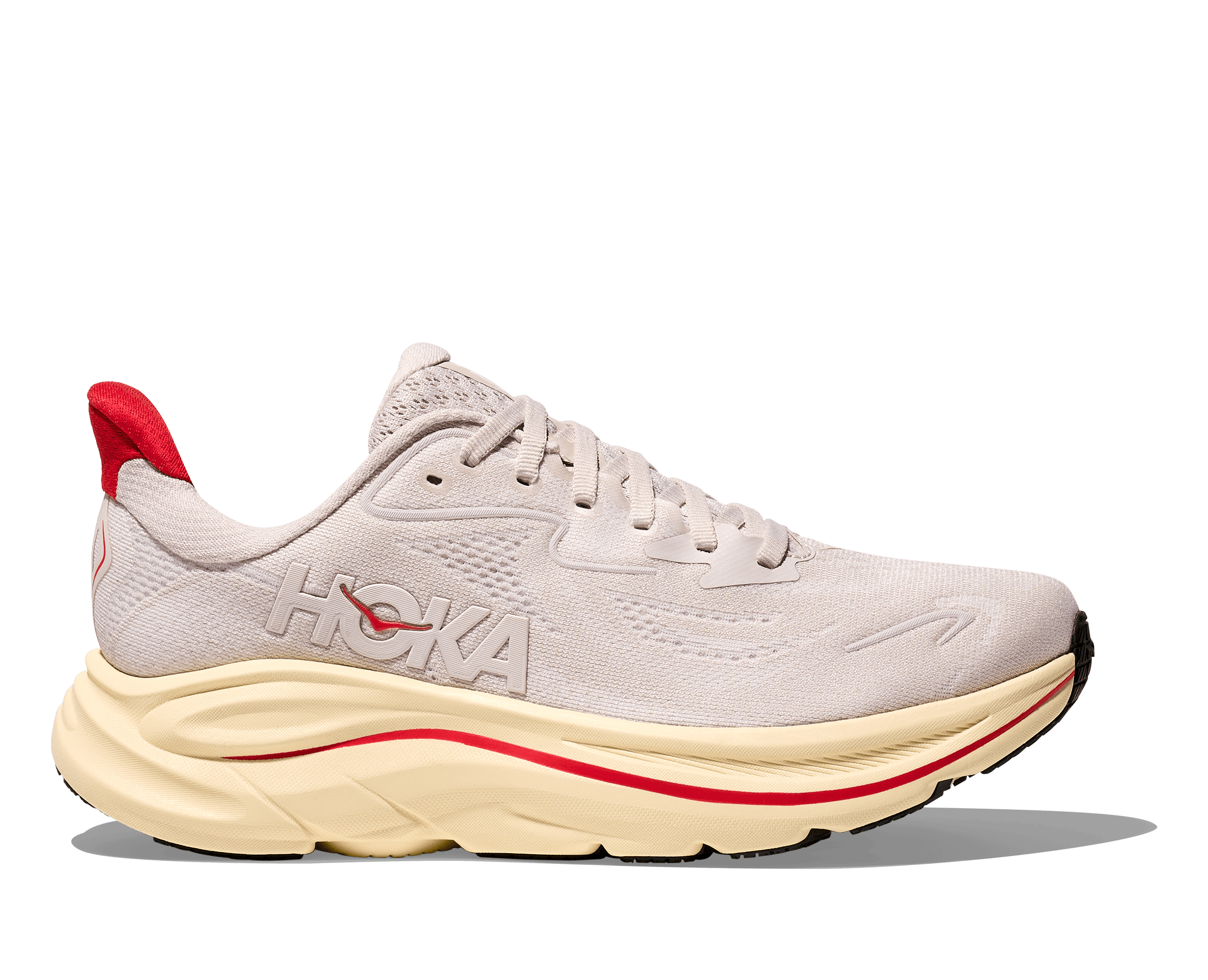 Hoka Clifton 10 Kadın Krem Kırmızı Koşu Ayakkabısı 1162031-SCCC