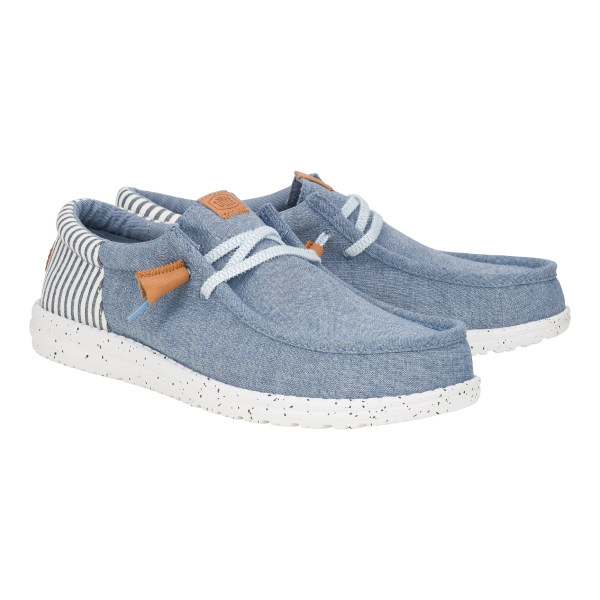 Hey Dude Wally Funk Nu Prep Faded Denim Navy Blaze HD.43126 4XA