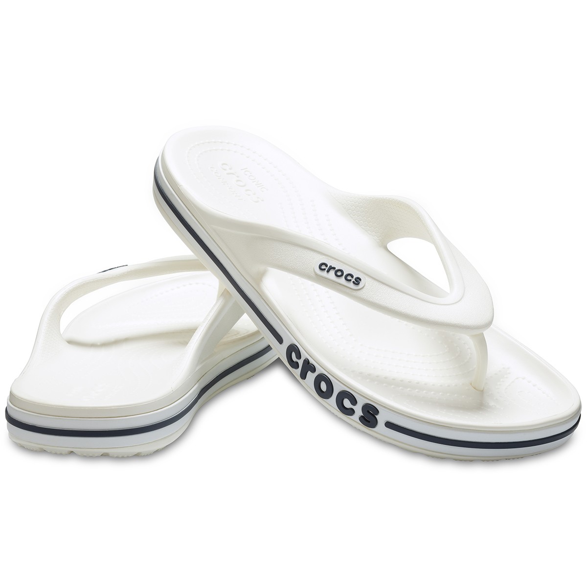 Crocs Bayaband Flip Unisex 205393 - Beyaz-Lacivert