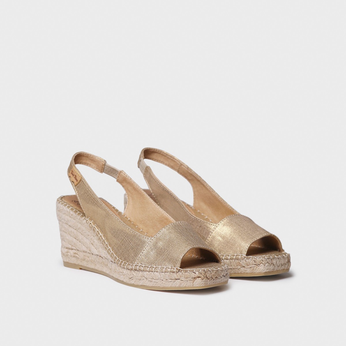 Toni Pons Fıore Platı Kadın Altın Dolgu Topuk Espadril 1TONW2025058