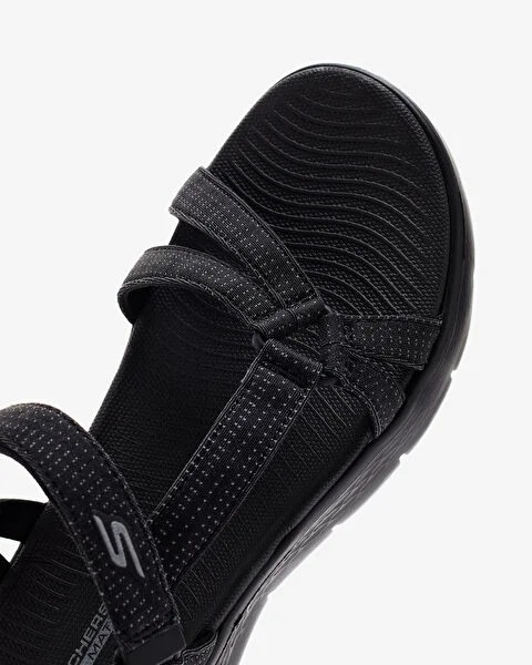 Skechers Go Walk Flex Sandal Sublıme Kadın Siyah Sandalet 141451 BBK