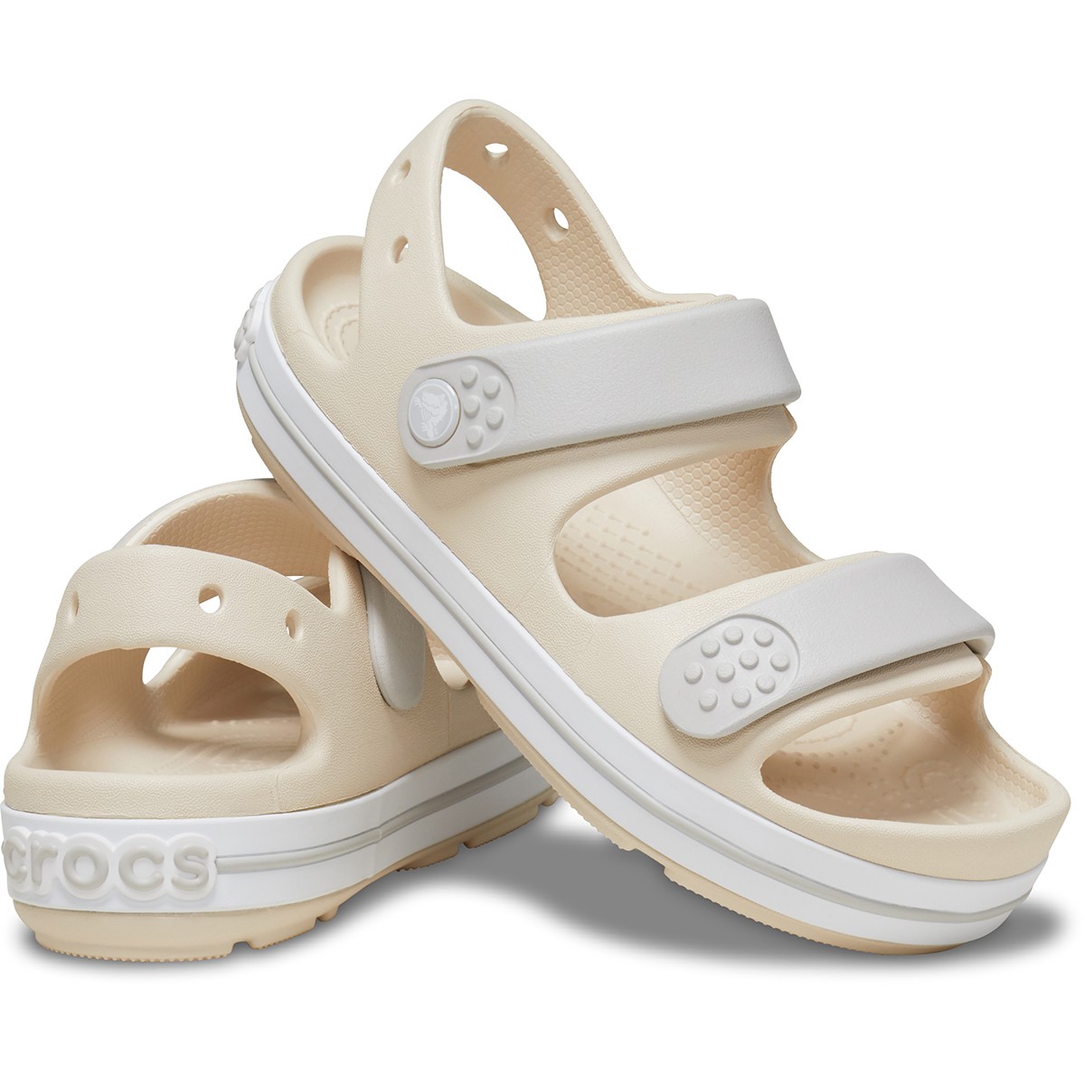 Crocs Crocband Cruiser Sandal T Kids 209424 - Krem-Gri