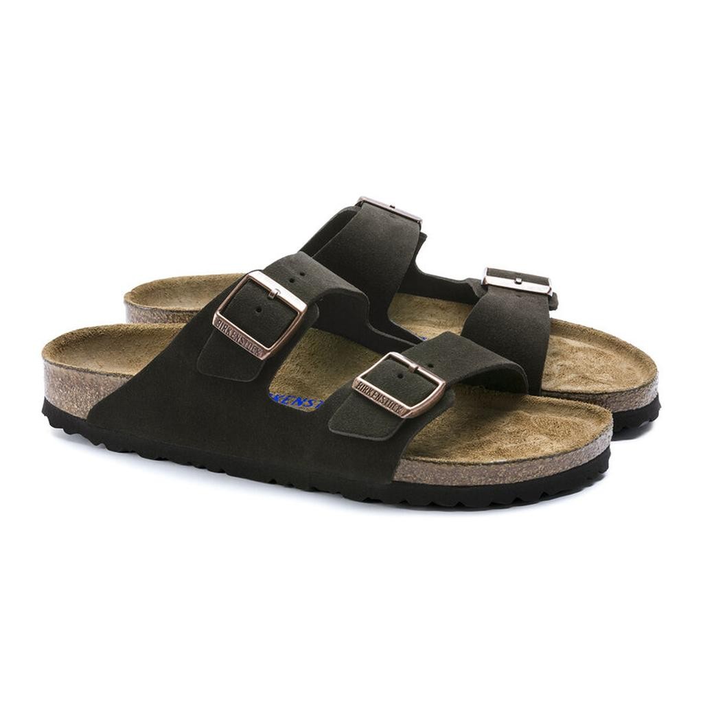 Birkenstock Arızona Sfb Vl Kadın Kahve Süet Çift Tokalı Terlik 951313