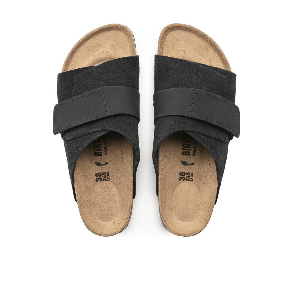 Birkenstock Kyoto Vl Erkek Siyah Düz Bant Terlik 1022566