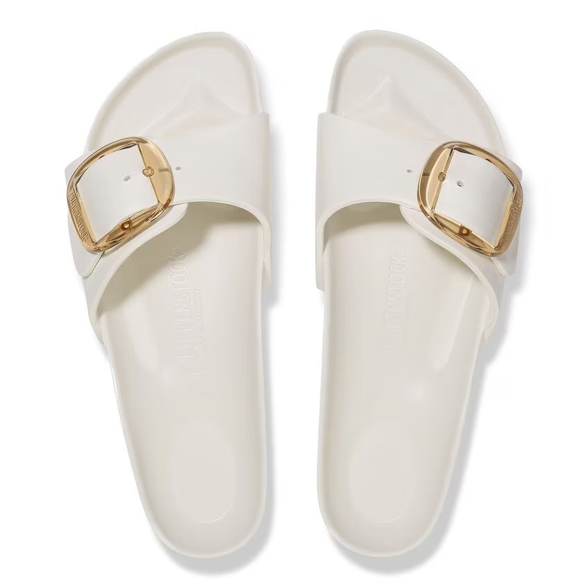 Birkenstock Madrıd Eva Bıg Buckle Kadın Krem Tek Bant Terlik 1029633