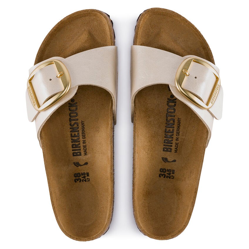 Birkenstock Madrıd Bıg Buckle Bf Graceful Kadın İnci Beyazı Terlik 1015279