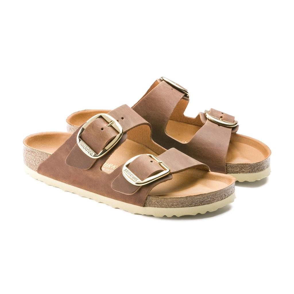 Birkenstock Arızona Bıg Buckle Leoı Kadın Konyak Terlik 1011073