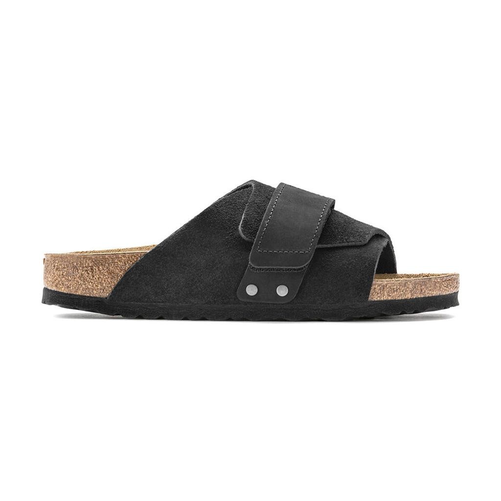 Birkenstock Kyoto Vl Erkek Siyah Düz Bant Terlik 1022566