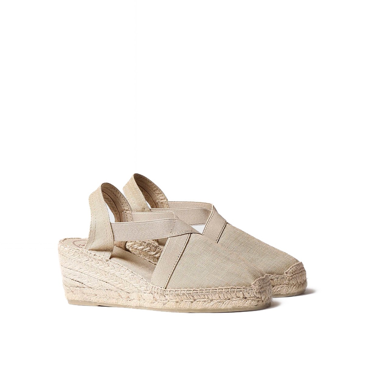 Toni Pons Ter Elastic Linen Pedra Kadın Taş Dolgu Topuk Espadril 1TONW2020089