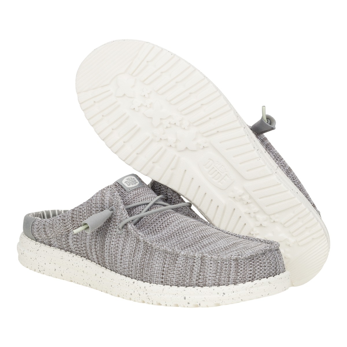 Hey Dude Wally Slip Stretch Sox Granite Grey HD.43103 1HF