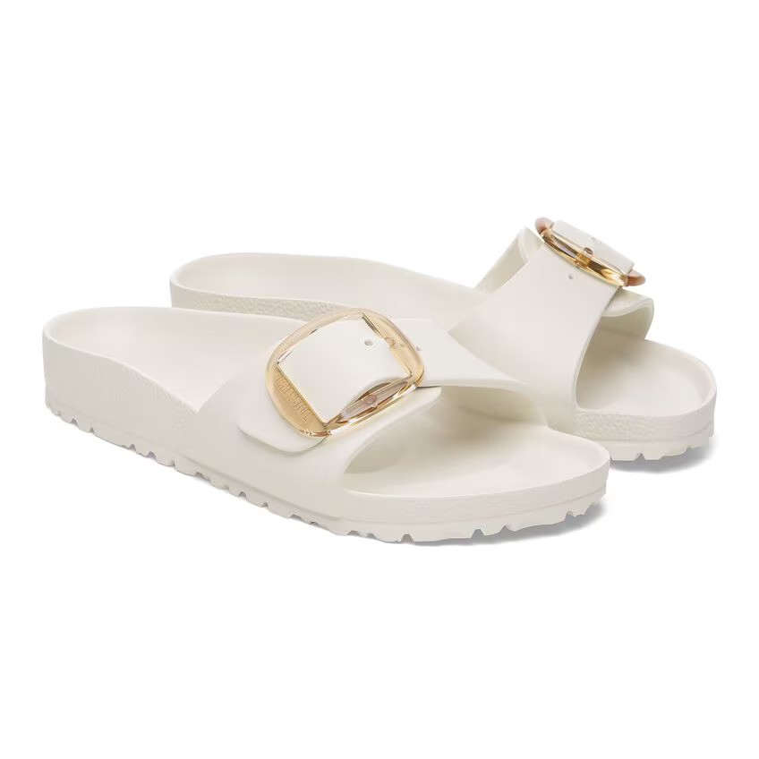 Birkenstock Madrıd Eva Bıg Buckle Kadın Krem Tek Bant Terlik 1029633