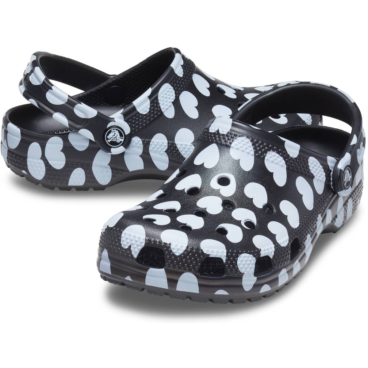 Crocs Classic Heart Print Clog