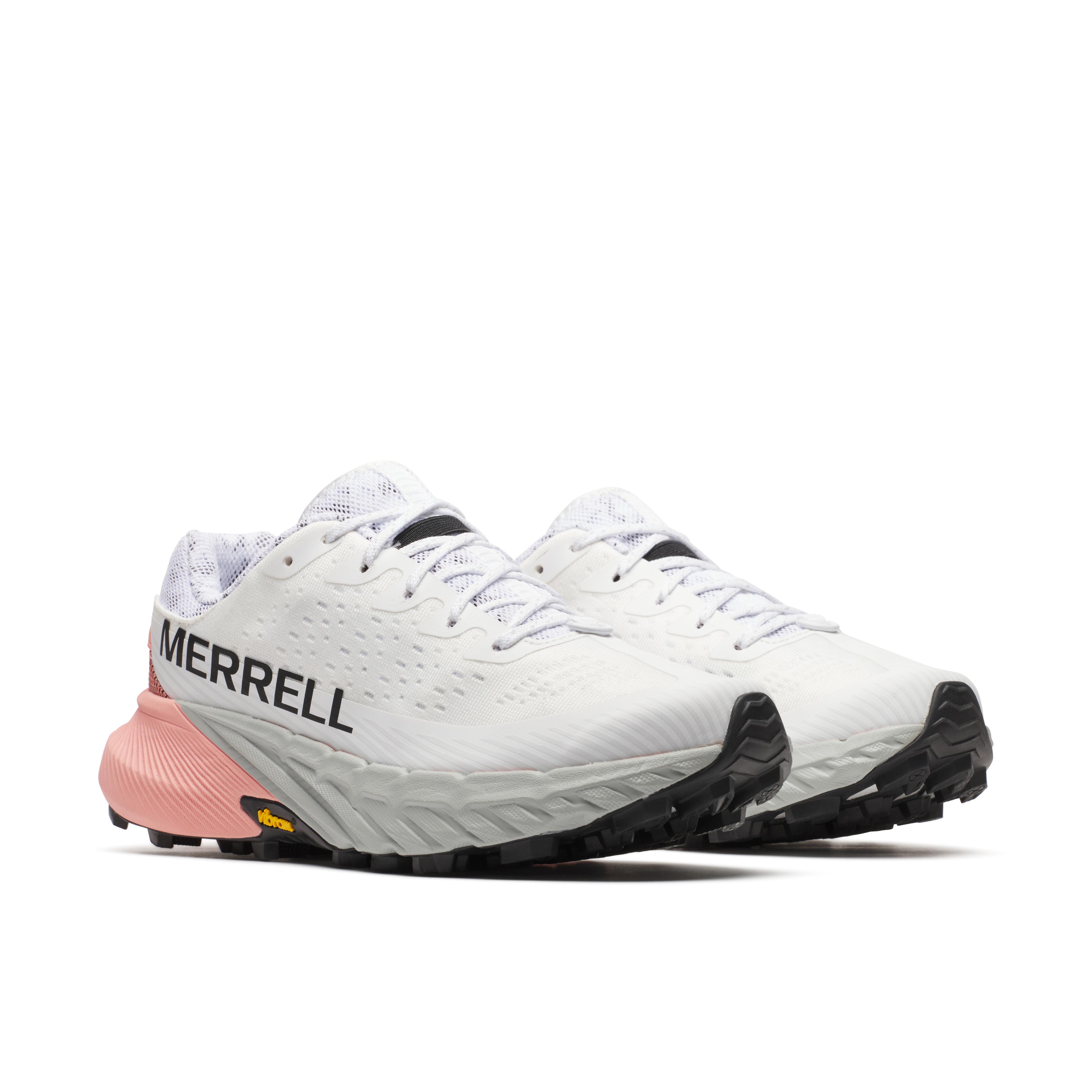 Merrell Agılıty Peak 5 Kadın Beyaz Gri Pembe Patika Koşusu Ayakkabısı J068374
