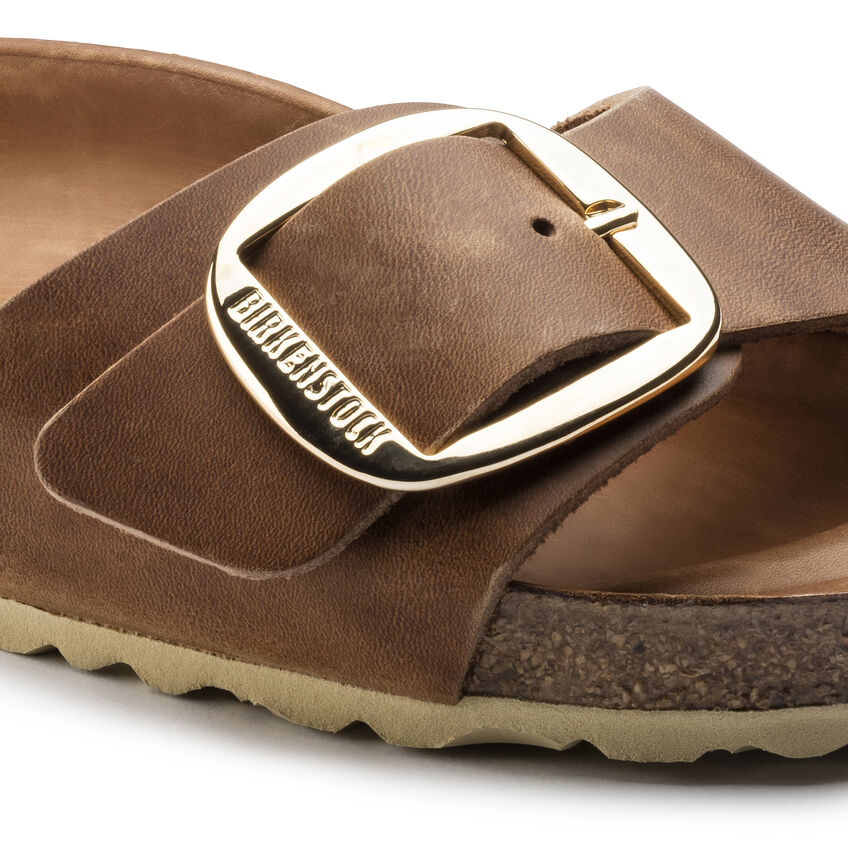 Birkenstock Madrıd Bıg Buckle Leoı Kadın Konyak Terlik 1006525