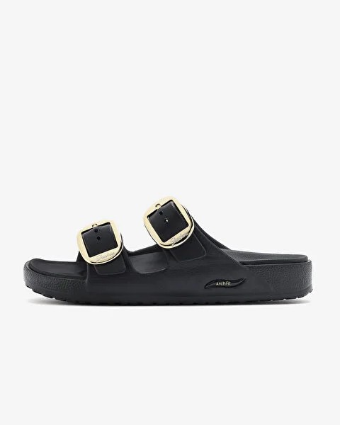Skechers Arch Fıt Calı Breeze 2.0 Gold Star Siyah Kadın Çift Tokalı Terlik 111592 BLK