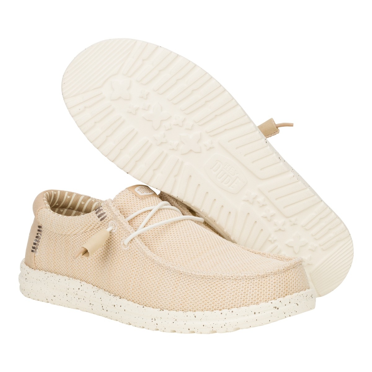 Hey Dude Wally Stretch Sox Irish Cream Egret HD.41898 0LZ