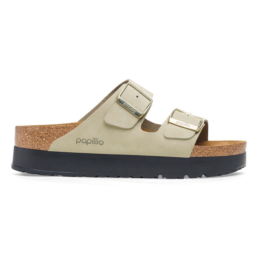 Birkenstock Arızona Platform Flex Nu Kadın Açık Yeşil Terlik 1026971