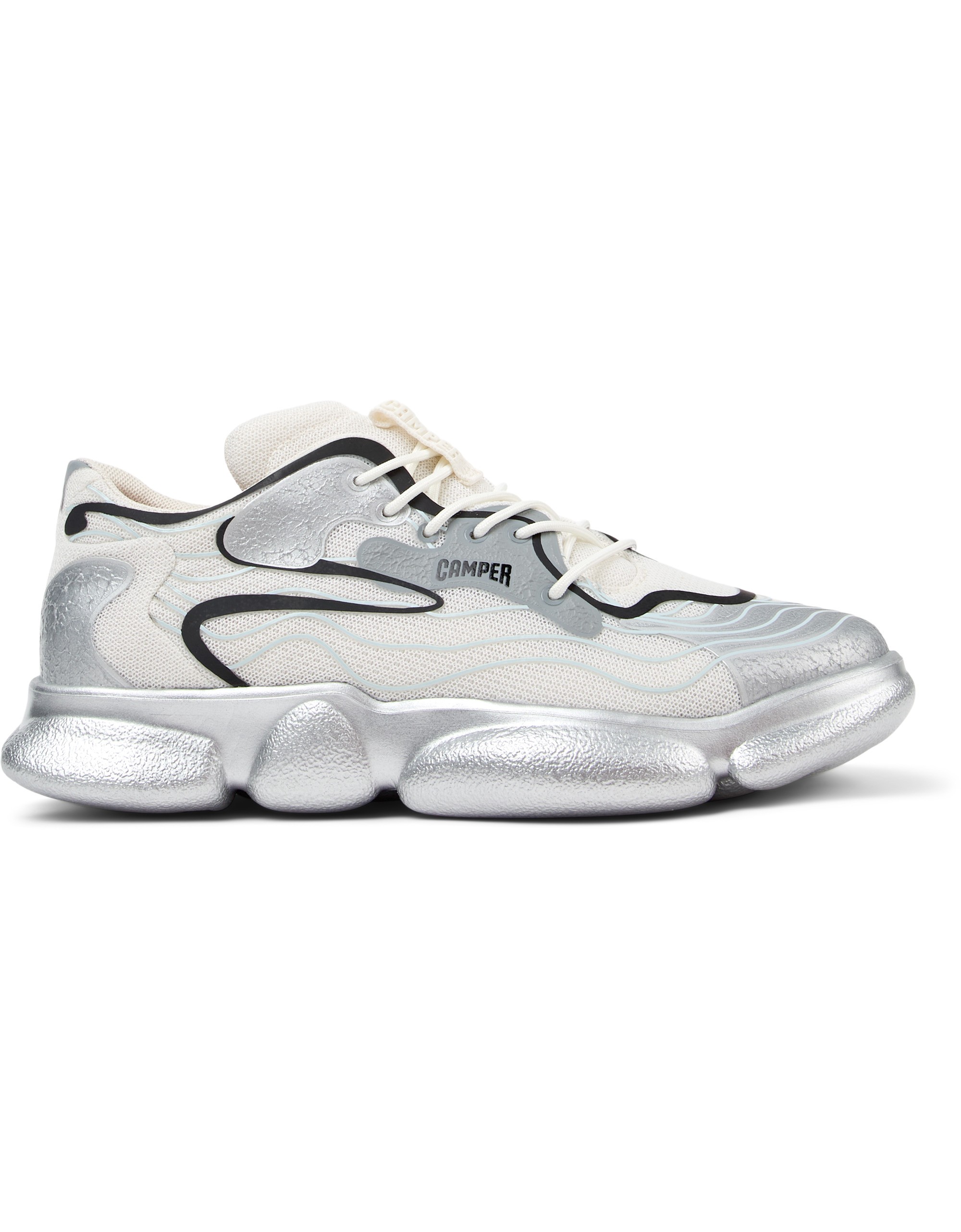 Camper Karst Gümüş Kadın Spor Ayakkabı Sneaker K201694-007