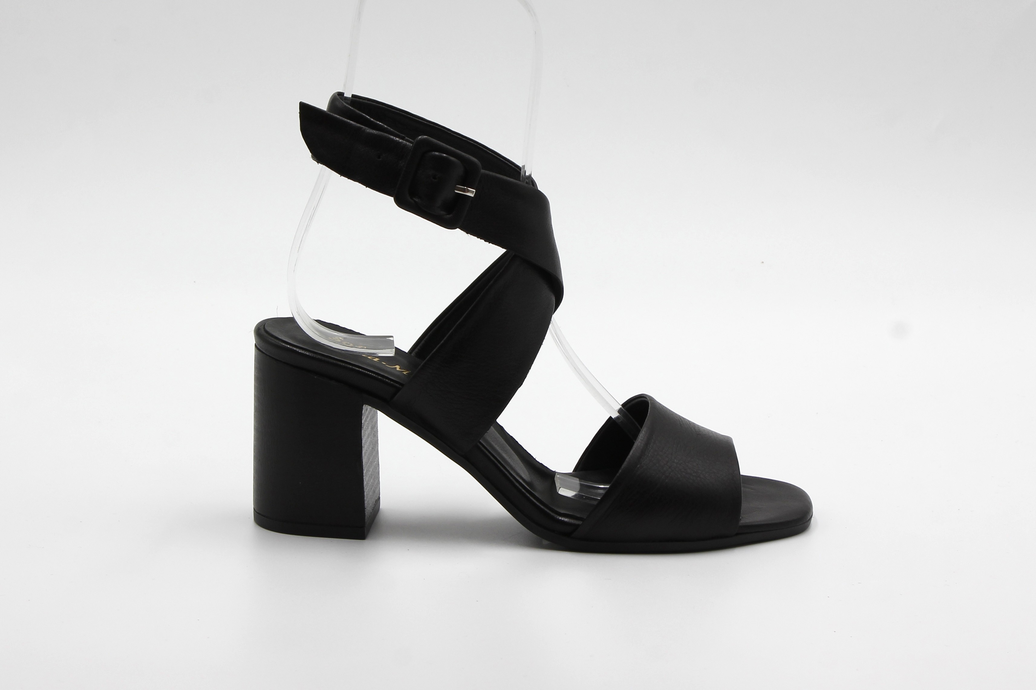 Shes Kadın Deri Topuklu Ayakkabı - Siyah