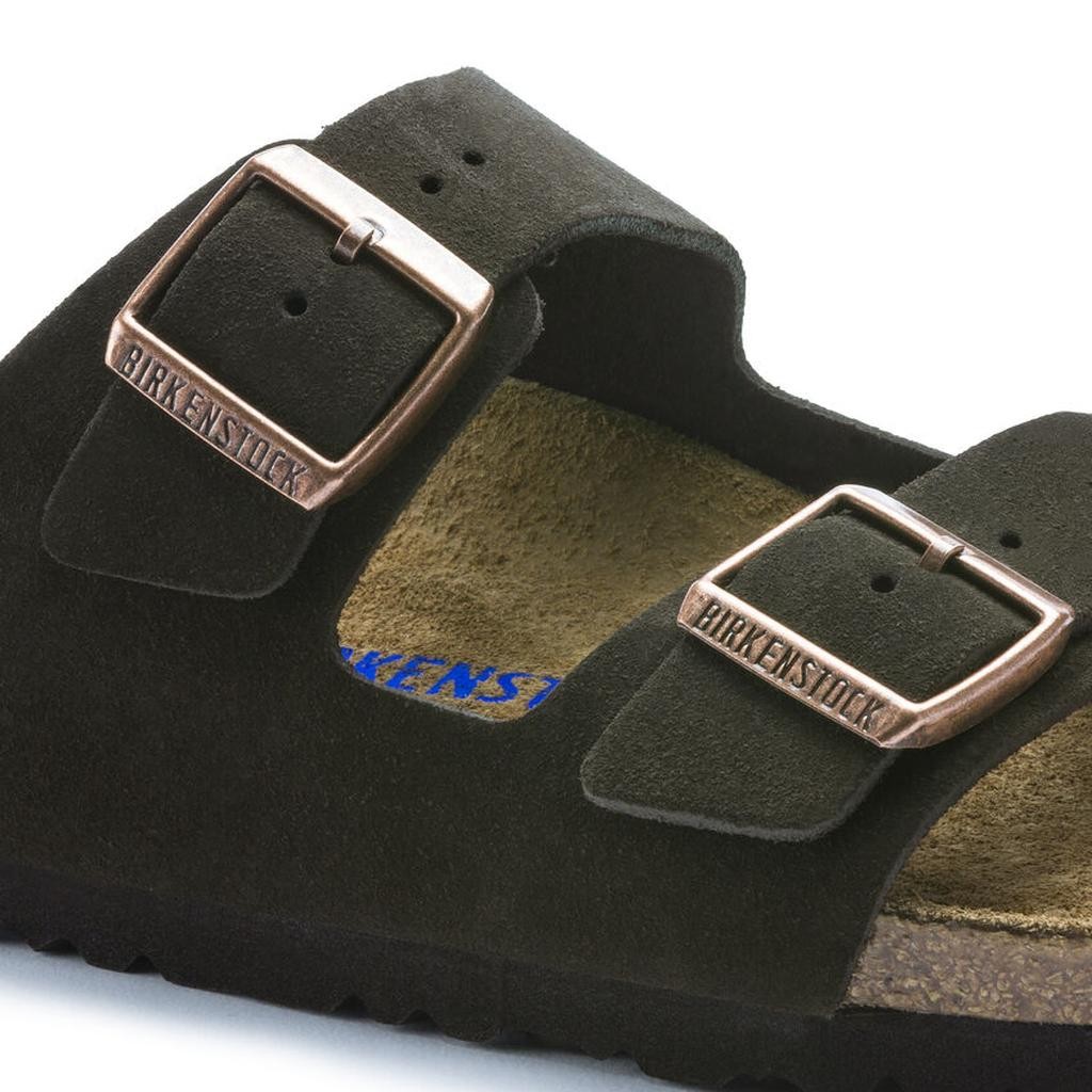 Birkenstock Arızona Sfb Vl Kadın Kahve Süet Çift Tokalı Terlik 951313