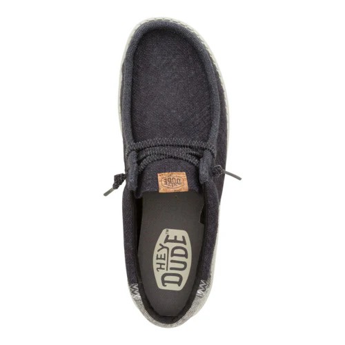 Hey Dude Wally Jute Black Granite Grey HD.43085-ONS