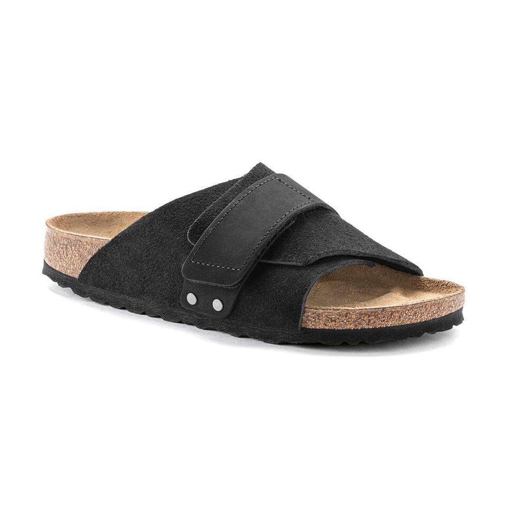 Birkenstock Kyoto Vl Erkek Siyah Düz Bant Terlik 1022566
