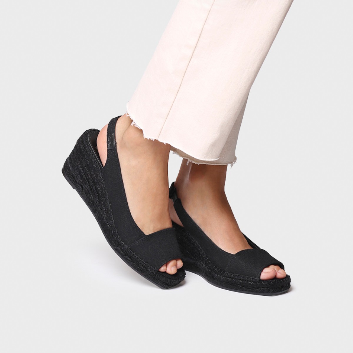 Toni Pons Fıore Kadın Siyah Dolgu Topuk Espadril 1TONW2025059