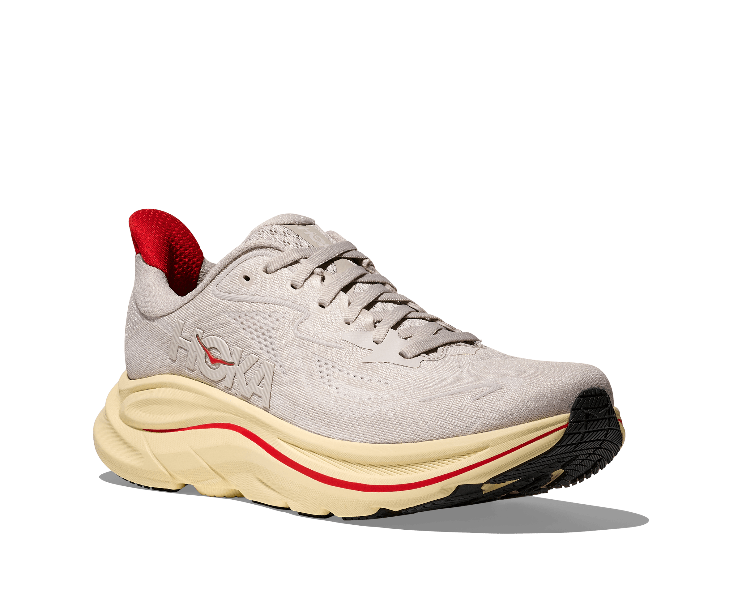 Hoka Clifton 10 Kadın Krem Kırmızı Koşu Ayakkabısı 1162031-SCCC