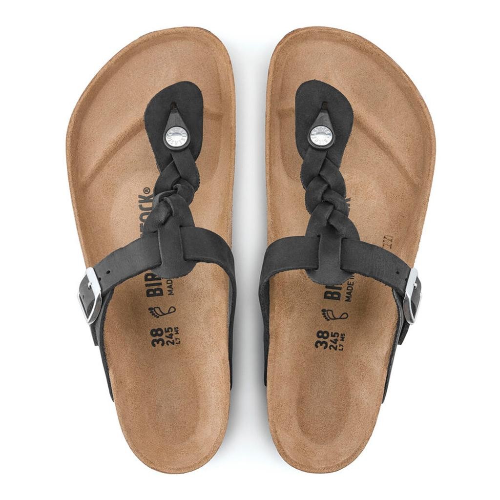 Birkenstock Gızeh Leoı Braıded Kadın Siyah Parmak Arası Terlik 1021349