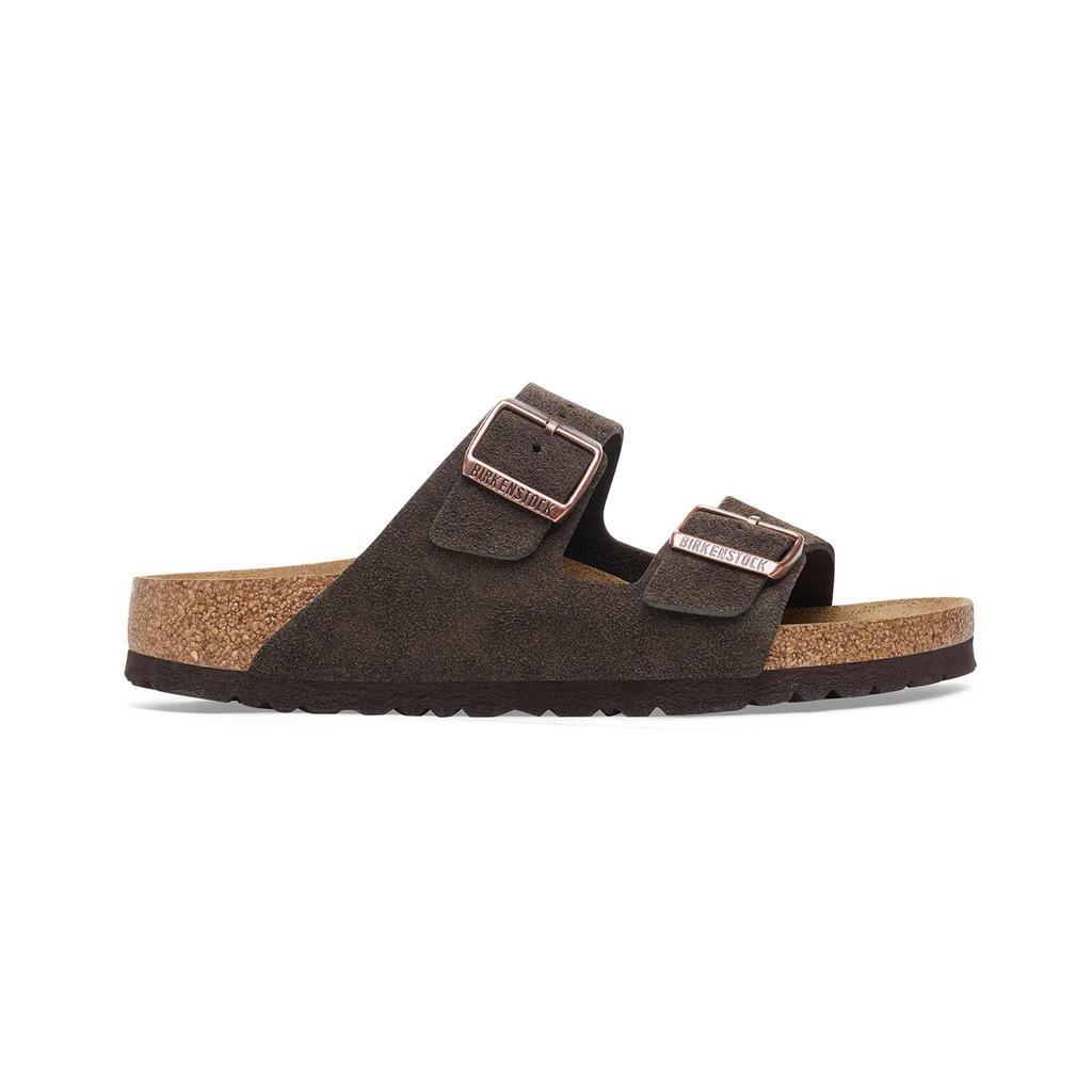 Birkenstock Arızona Vl Erkek Kahve Süet Çift Tokalı Terlik 1027083