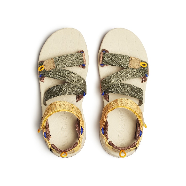 Merrell Speed Fushıon Sport Rmx Yeşil-Turuncu Erkek Outdoor Sandalet J007089