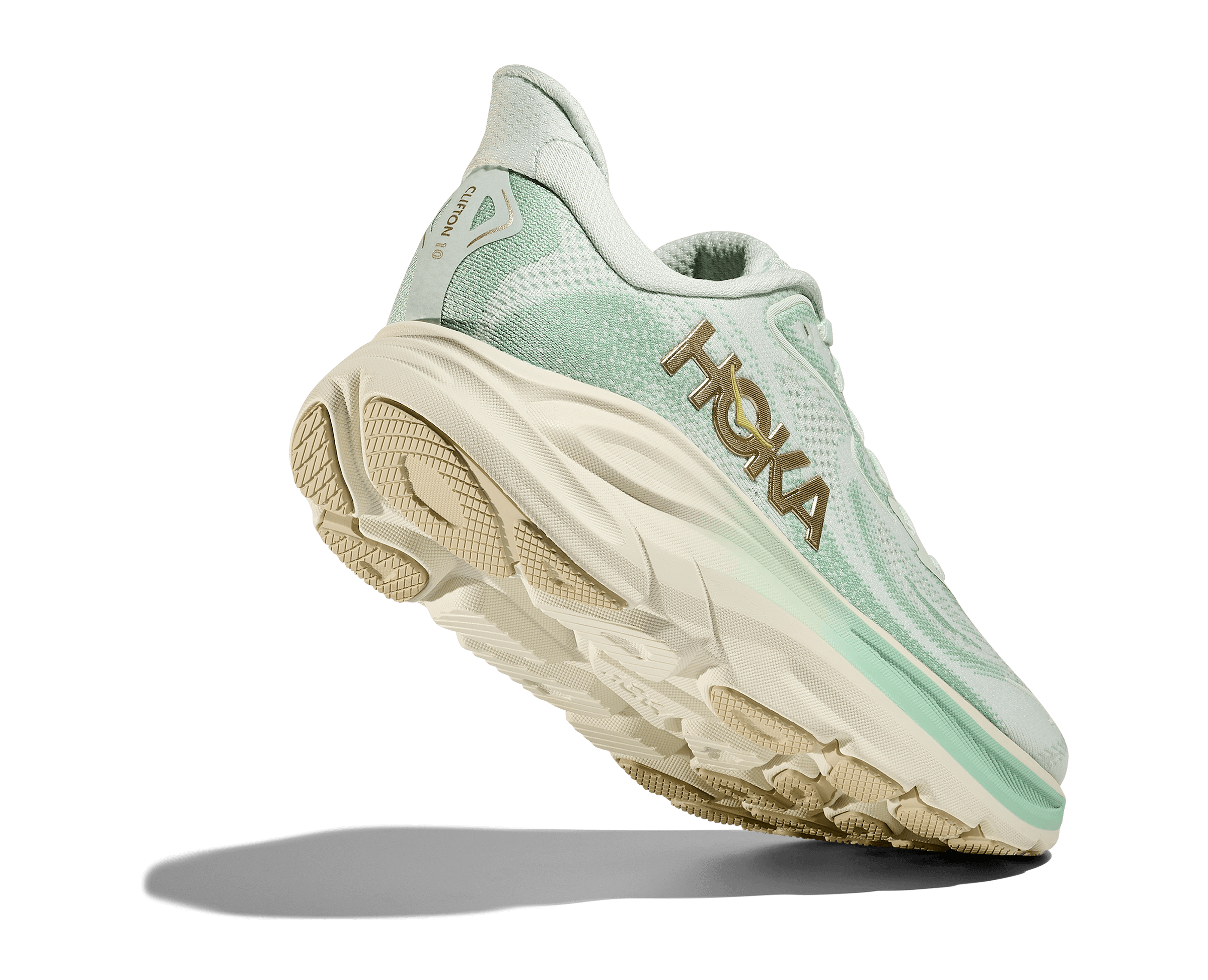 Hoka Clifton 10 Kadın Yeşil Koşu Ayakkabısı 1162031-SJD