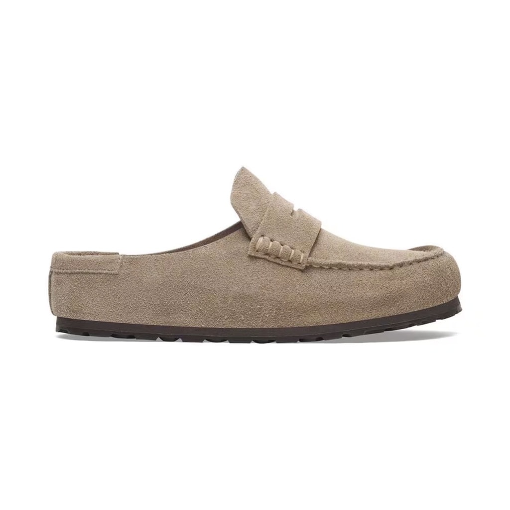 Birkenstock Naples Vl Wrapped Bej Süet Kapalı Terlik Ünisex 1029710