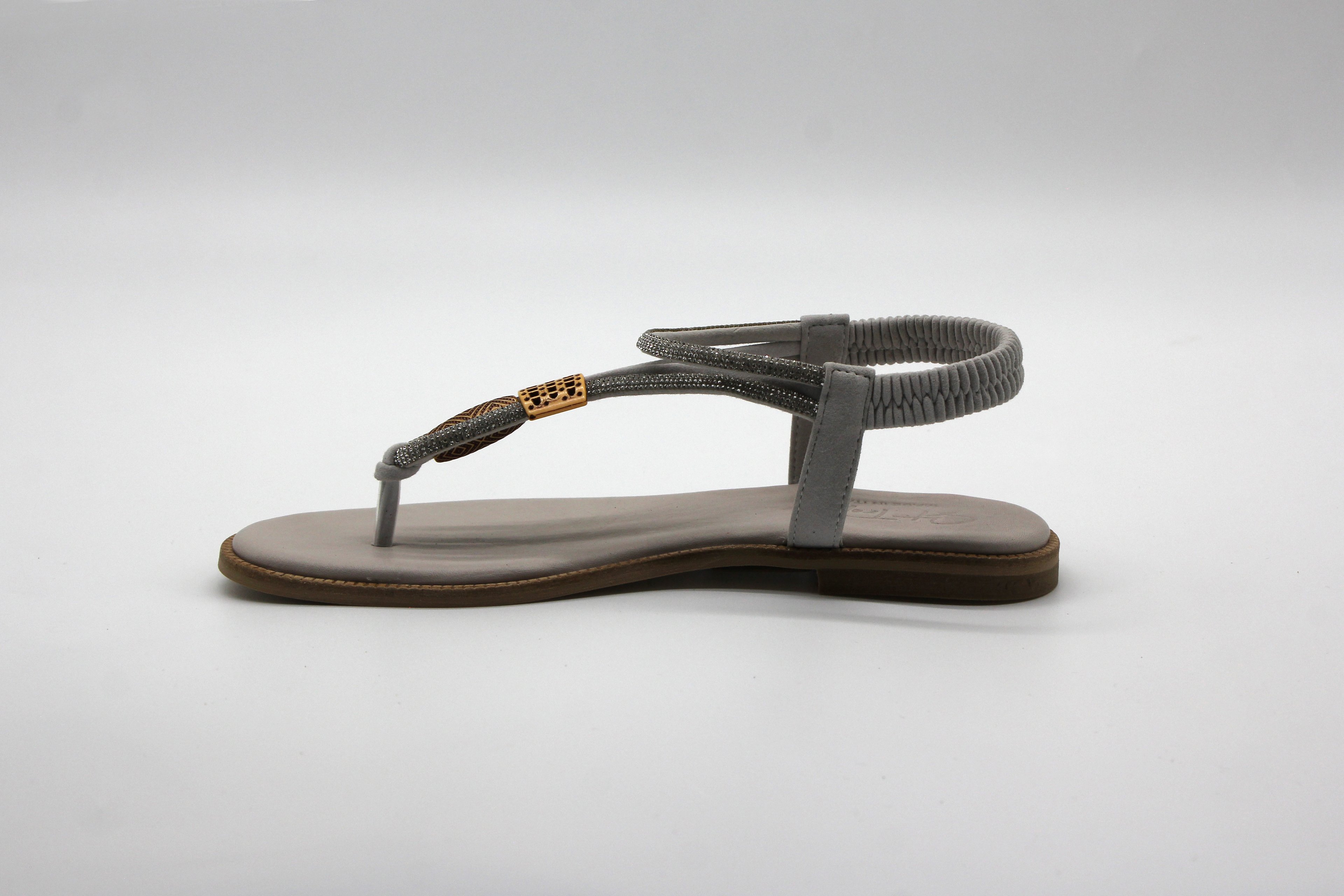 D&E Kadın Taşlı Günlük Parmak Arası Sandalet