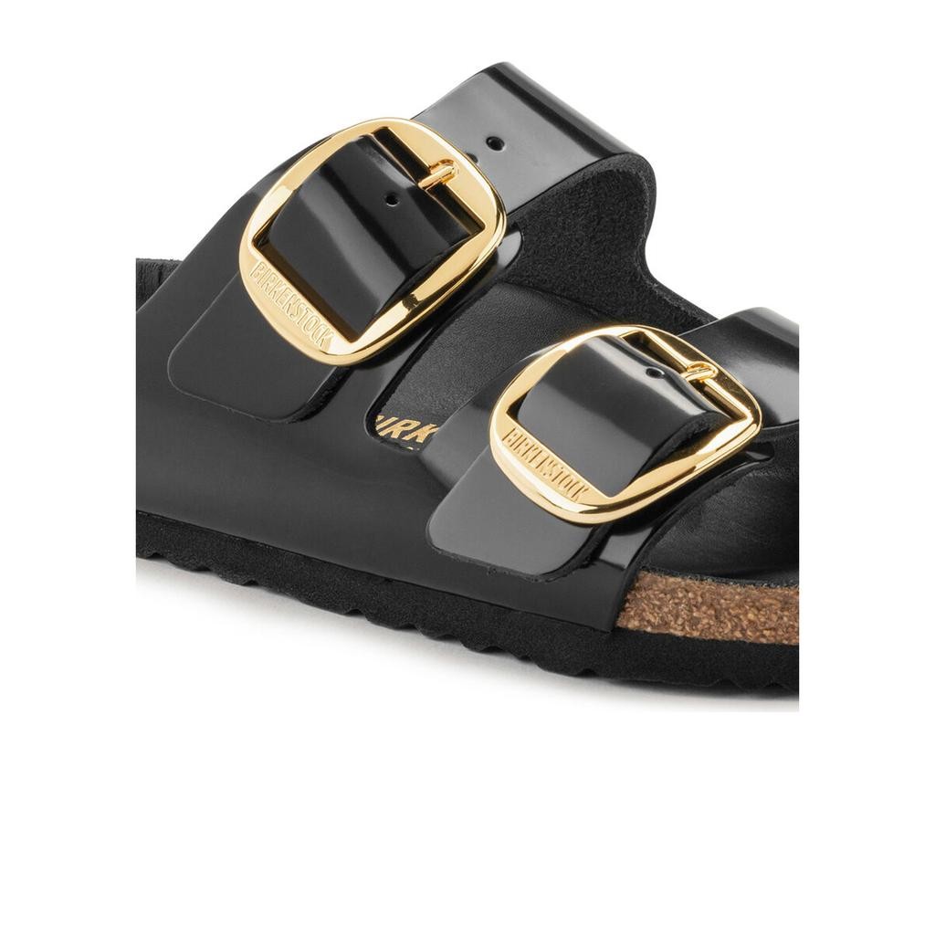 Birkenstock Arızona Bıg Buckle Nl Hıgh Shıne Siyah Kadın Çift Tokalı Terlik 1021476