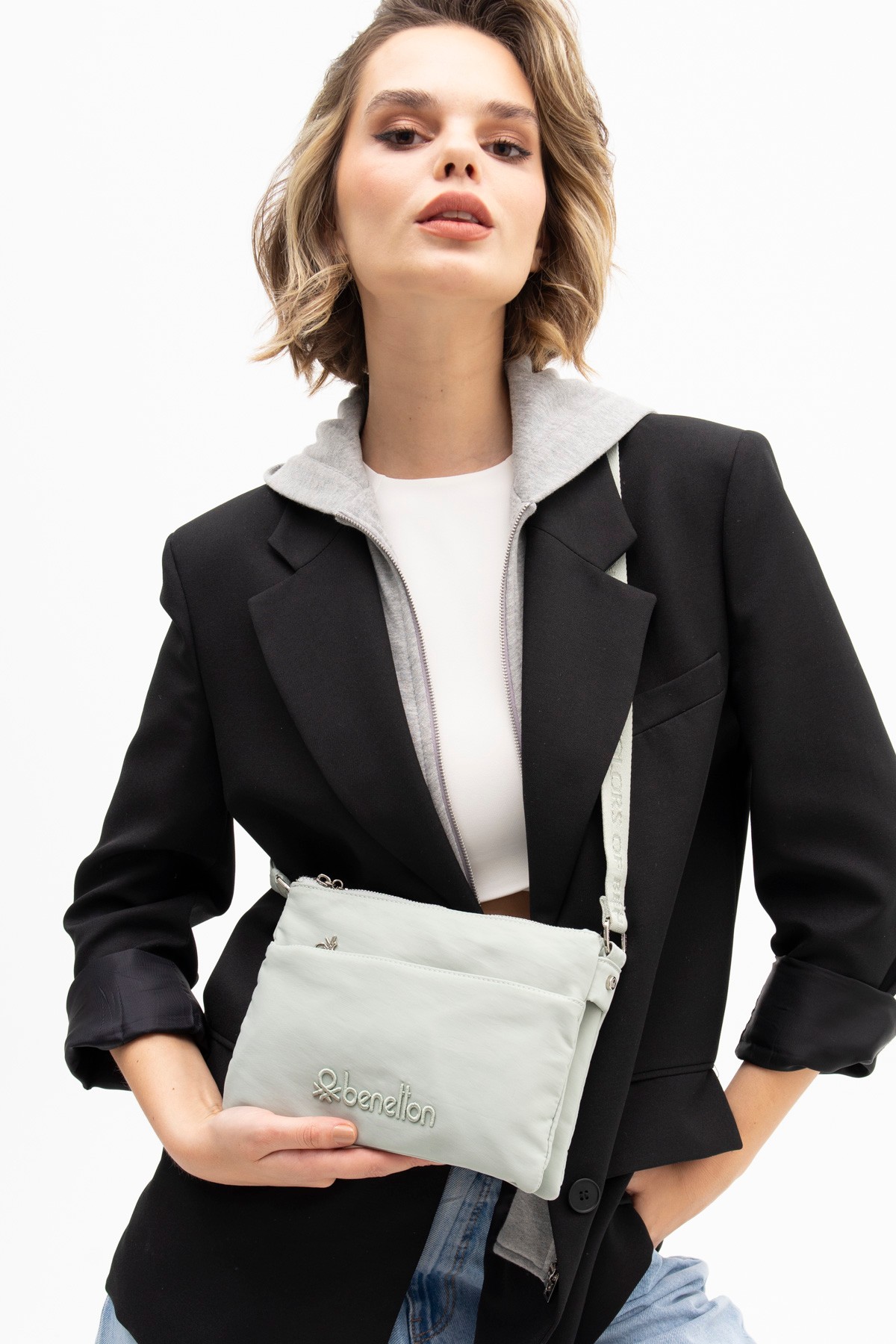 Unıted Colors Of Benetton Kadın Çapraz Çanta BNT_1200 - Su Yeşili