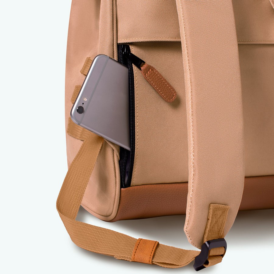 Cabaia Sırt Çantası Adventurer Kuala Lumpur Medıum Cream Camel Leather