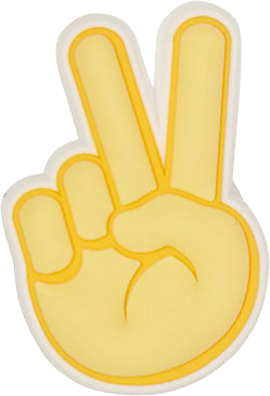 Crocs Peace Hand Sign Unisex Renkli Rozet