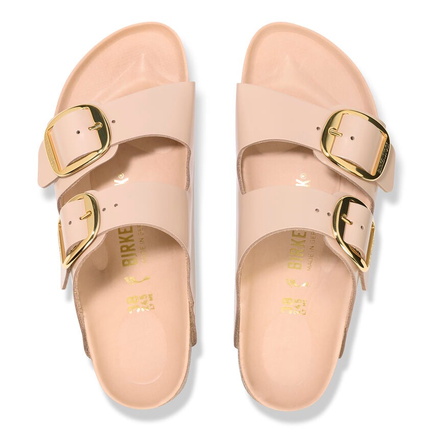 Birkenstock Arızona Bıg Buckle Nl Hıgh Shıne Kadın Pudra Terlik 1026553