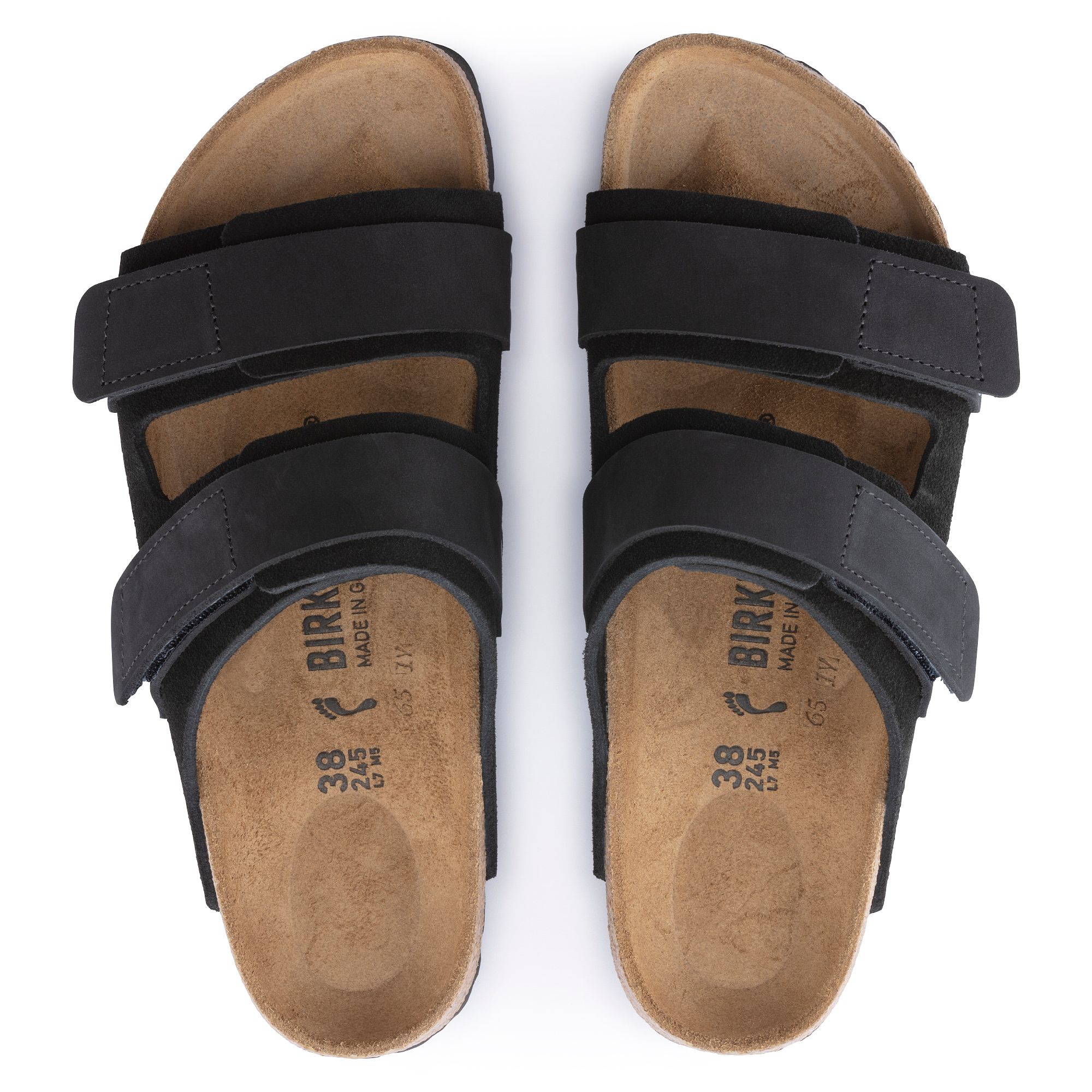 Birkenstock Ujı Vl Nu Erkek Siyah Çift Bantlı Terlik 1024832